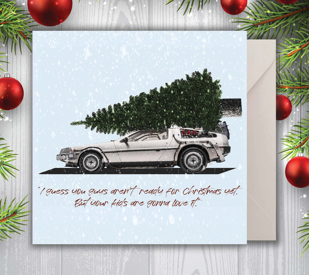 BACK TO THE FUTURE CHRISTMAS CARD 4 PACK