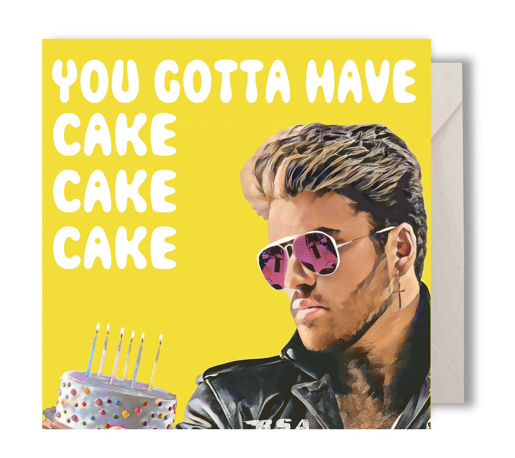 George Michael Greeting Card