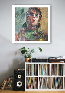 20 X 20" Liam Gallagher Print