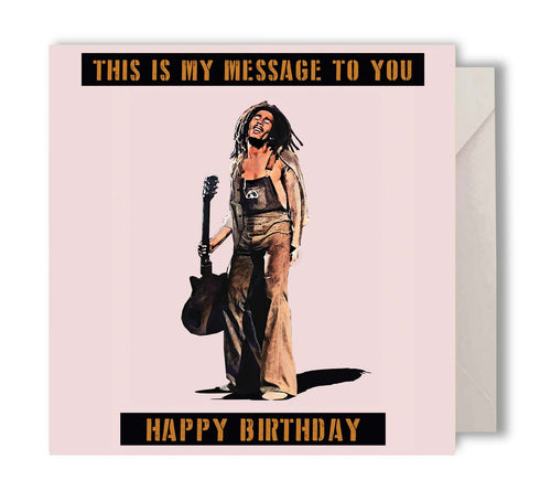 Bob Marley Birthday Card
