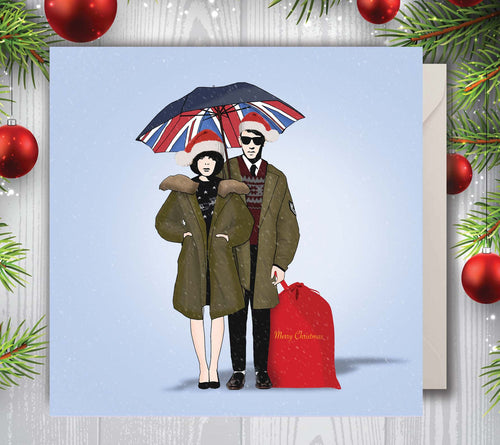 MOD COUPLE CHRISTMAS CARD