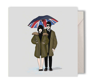 Mods "Love Rain On me" Greeting Card