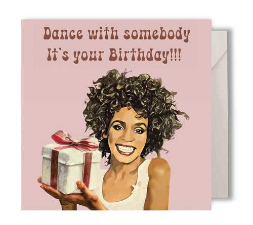 Whitney Houston Birthday Card