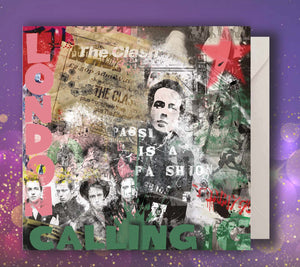 The Clash "London Calling" Greeting Card