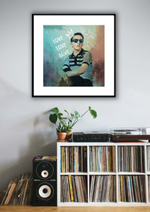 Unframed Limited Edition Terry Hall "LOVE, LOVE, LOVE" Print