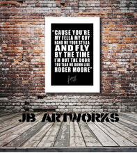 Load image into Gallery viewer, Amy Winehouse &quot;You Know I&#39;m No Good&quot; Lyrics Type Print