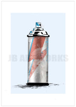 Load image into Gallery viewer, Bowie Aladdin Spray Can Print