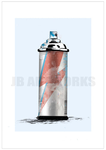 Bowie Aladdin Spray Can Print