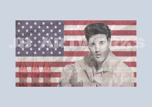Elvis Presley Americana Print