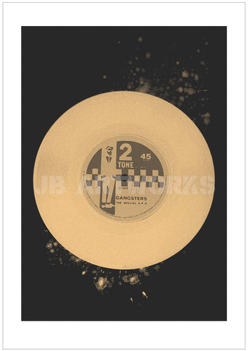 Gold Tone Gangsters Print