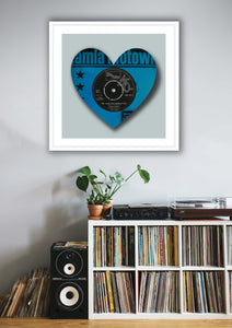 'Do I Love You' Heart 20x20" Vinyl Artwork