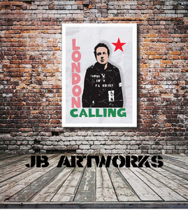 Joe Strummer London Calling Print