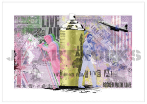 Live Aid Collage Print