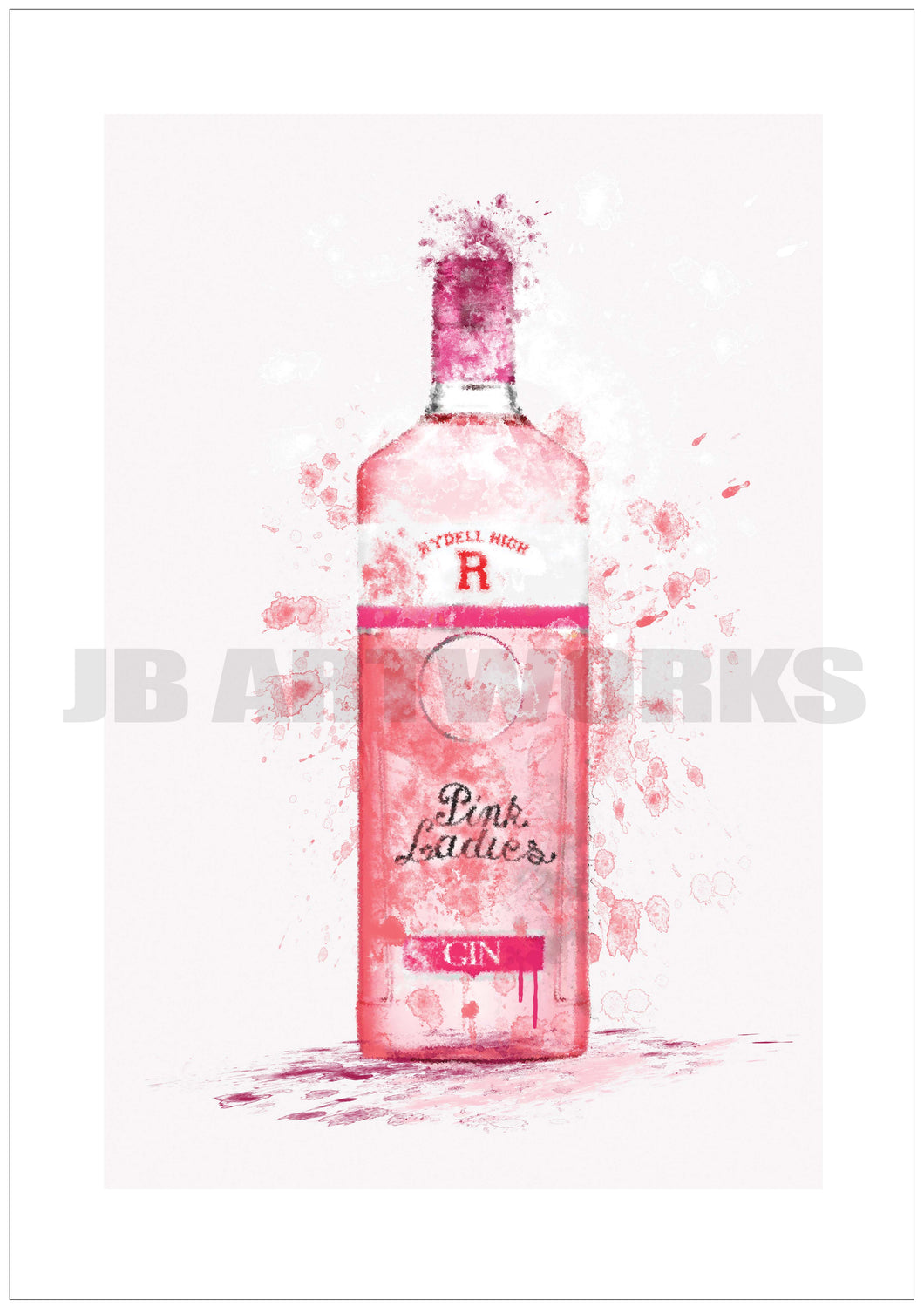 Grease Pink Ladies Bottle Print