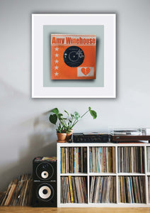 Amy Winehouse "Tears Dry On Their Own" Large 45's Print