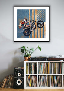 20 X 20" Evel Knievel Print