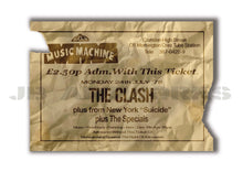 Load image into Gallery viewer, The Clash Gig Ticket Print