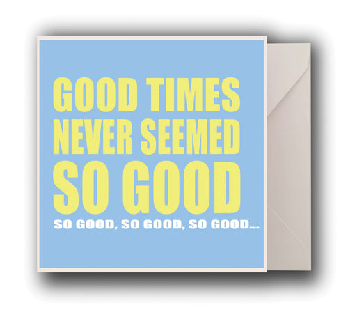 Neil Diamond Sweet Caroline Lyrics Greeting Card