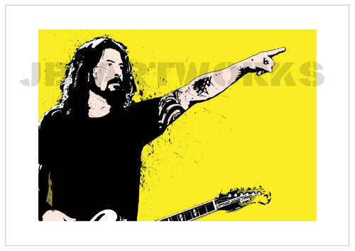 Dave Grohl Pop Art Print