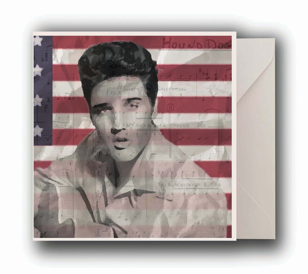Elvis Presley Americana greeting Card