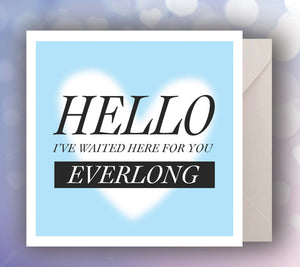 Foo Fighters "Everlong" Greeting Card