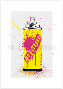 Sex Pistols "No Future" Spray Can Print