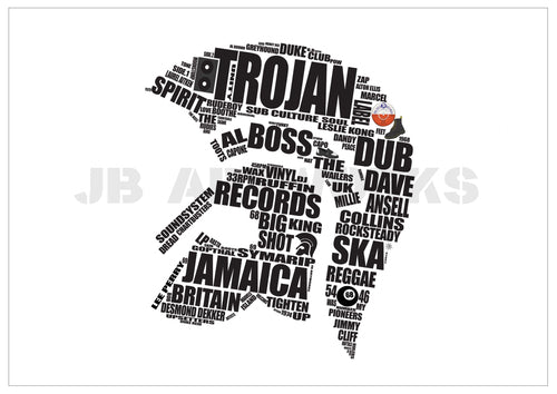 Trojan Records Typography Print