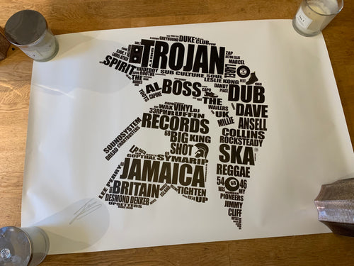 A1 UNFRAMED TROJAN TYPE PRINT