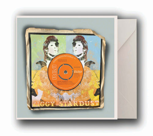 David Bowie Ziggy Stardust Greeting Card